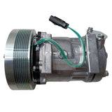 SD7H15 A/C Compressor 372 - 9360 3729360 Fits for Caterpillar CAT Excavator 336E 349E Tractor 2864C 586C - Fab Heavy Parts