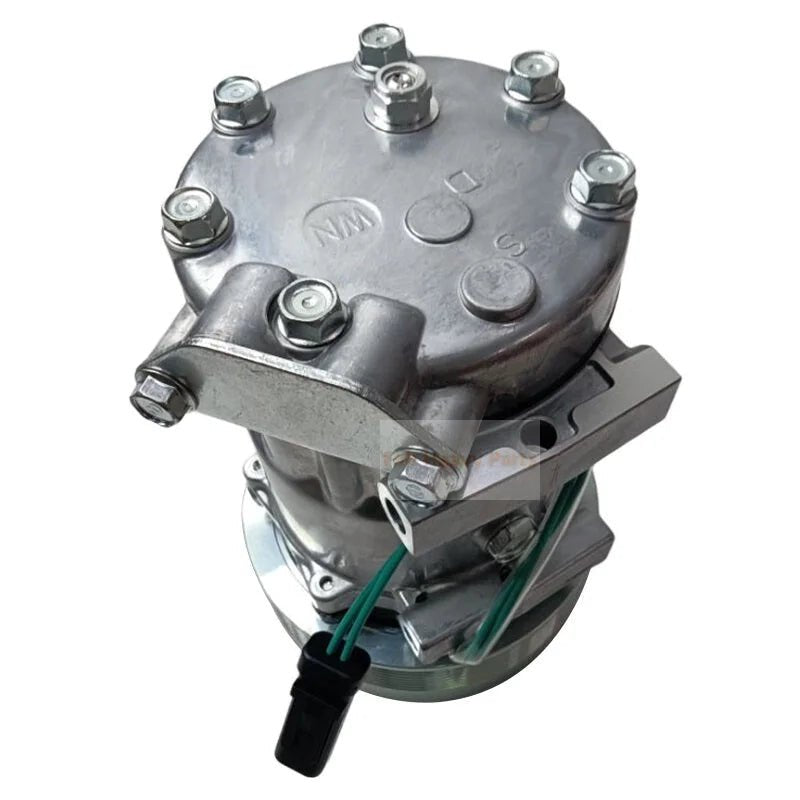 SD7H15 A/C Compressor 372 - 9360 3729360 Fits for Caterpillar CAT Excavator 336E 349E Tractor 2864C 586C - Fab Heavy Parts