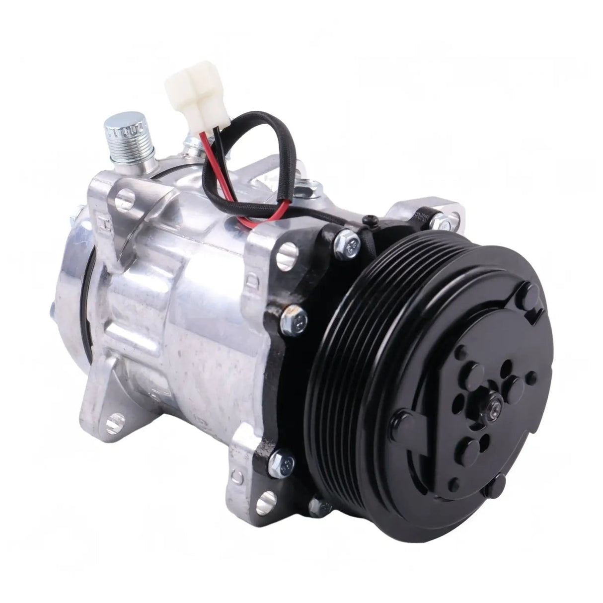 SD7H15 A/C Compressor 9827954 for New Holland Bale Wagon 1095 1089 Windrower 2550 2450 - Fab Heavy Parts