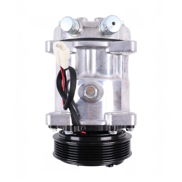 SD7H15 A/C Compressor 9827954 for New Holland Bale Wagon 1095 1089 Windrower 2550 2450 - Fab Heavy Parts
