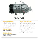 Seltec TM16 A/C Compressor 18 - 10158 - 02 102 - 667 Fits for Carrier Thermo King - Fab Heavy Parts
