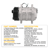 Seltec TM16 A/C Compressor 18 - 10158 - 14 102 - 668 Fits for Carrier Thermo King Transport Refrigeration CBci CD MAX V - 300 V - 600 - Fab Heavy Parts