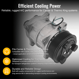 Seltec TM16 A/C Compressor 18 - 10158 - 14 102 - 668 Fits for Carrier Thermo King Transport Refrigeration CBci CD MAX V - 300 V - 600 - Fab Heavy Parts