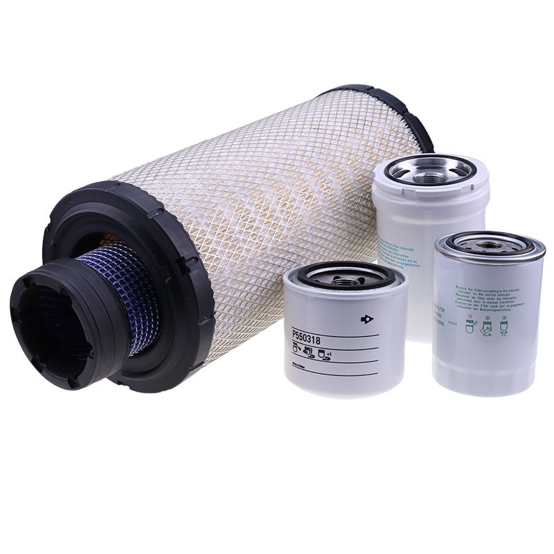 Service Filter Kit 59700 - 26112 HHTA0 - 59900 for Kubota Engine V3800 - TIEF4 Compact Track Loader SVL95 - 2S - Fab Heavy Parts