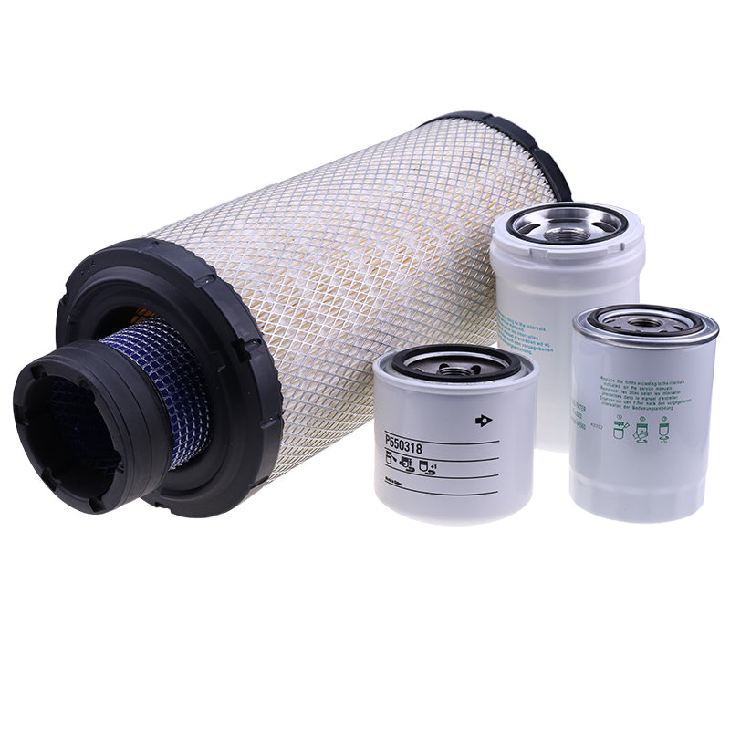 Service Filter Kit 59700-26112 HHTA0-59900 for Kubota Engine V3800-TIEF4 Compact Track Loader SVL95-2S