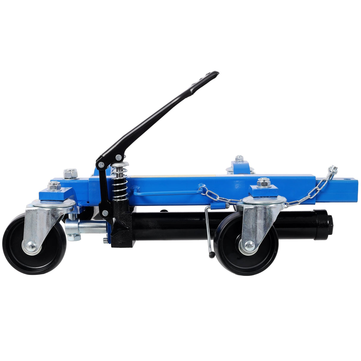 Set of 2 Car Dolly Hydraulic Tire Jack With Foot Pedal Lift 1,500Lbs - Blue - Fab Heavy Parts