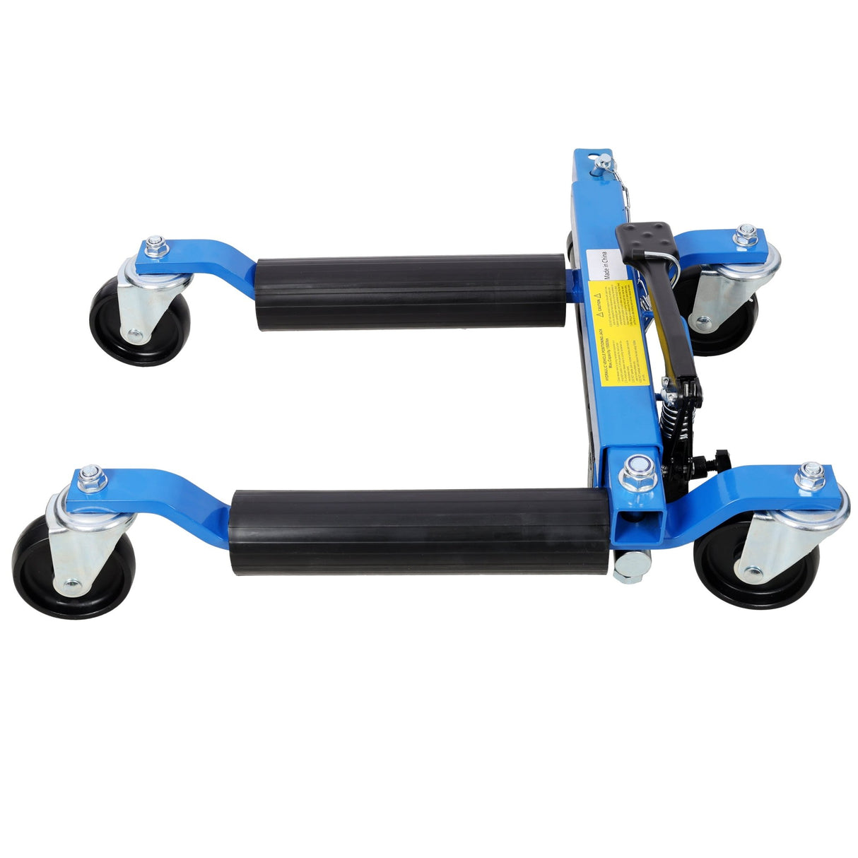 Set of 2 Car Dolly Hydraulic Tire Jack With Foot Pedal Lift 1,500Lbs - Blue - Fab Heavy Parts