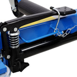 Set of 2 Car Dolly Hydraulic Tire Jack With Foot Pedal Lift 1,500Lbs - Blue - Fab Heavy Parts