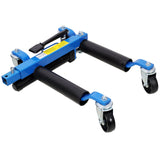 Set of 2 Car Dolly Hydraulic Tire Jack With Foot Pedal Lift 1,500Lbs - Blue - Fab Heavy Parts