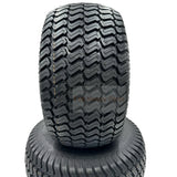 Set of 2 Silver Tire 20x10.00 - 8 Lawn Mower Tire and Rim Fits for Husqvarna - Fab Heavy Parts