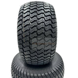 Set of 2 Silver Tire 20x10.00 - 8 Lawn Mower Tire and Rim Fits for Husqvarna - Fab Heavy Parts