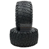 Set of 2 Silver Tire 20x10.00 - 8 Reaper Turf Wheel Assembly - Fab Heavy Parts