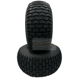 Set of 2 - Silver Tire 20x8.00 - 8 Lawn Mower Tire with Rim - Fits on 3/4 Inch Axle - Fab Heavy Parts