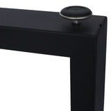 Set of 2 Square Table Legs 28"X24" Wide Metal Table Legs Heavy Duty Steel - Fab Heavy Parts