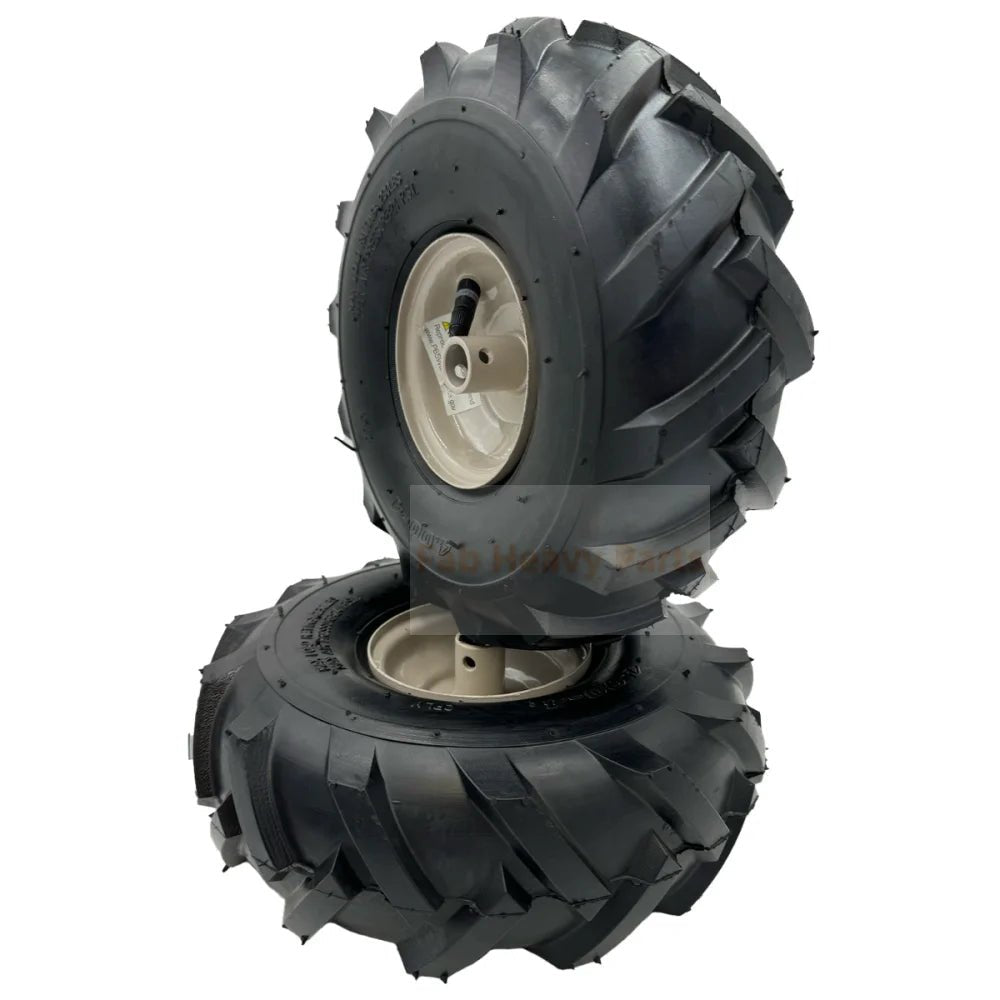 Set of 2 - Tire 11x4 - 4 Tiller Wheel - 3/4" Hub - Craftsman & Troy - Bilt Tiller Replacement - Fab Heavy Parts