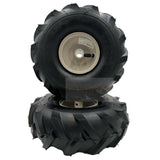 Set of 2 - Tire 11x4 - 4 Tiller Wheel - 3/4" Hub - Craftsman & Troy - Bilt Tiller Replacement - Fab Heavy Parts