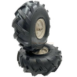 Set of 2 - Tire 11x4 - 4 Tiller Wheel - 3/4" Hub - Craftsman & Troy - Bilt Tiller Replacement - Fab Heavy Parts
