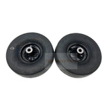 Set of 2 - Tire 12x6.00 - 5 2 Ply Smooth Tire & Wheel Assembly - Fab Heavy Parts