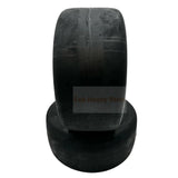 Set of 2 - Tire 13x6.50 - 6 Flat Free 5/8 Axle Wheel Replaces TCA19309 - Fab Heavy Parts