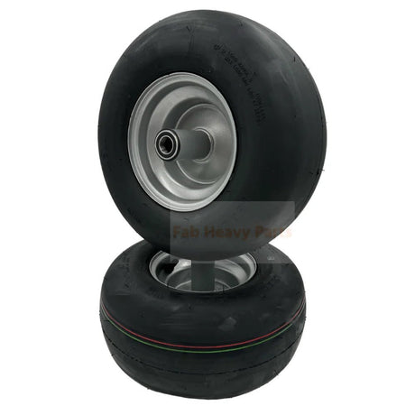 Set of 2 - Tire 13x6.50 - 6 Wheels Compatible with Hustler Part 604717 - Fab Heavy Parts