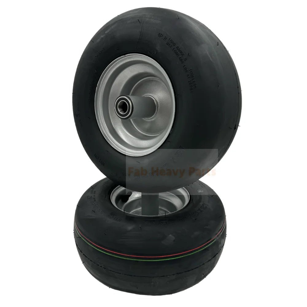 Set of 2 Tire 13x6.50 - 6 Wheels Fits for Hustler 604717 - Fab Heavy Parts