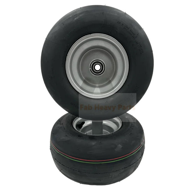 Set of 2 Tire 13x6.50 - 6 Wheels Fits for Hustler 604717 - Fab Heavy Parts