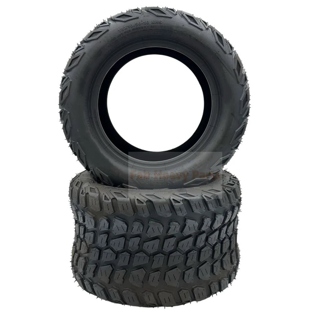 Set of 2 - Tire 18x10.50 - 10 4 Ply Grass Master XT Tire - Fab Heavy Parts
