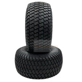 Set of 2 - Tire 18x8.50 - 8 Flat Black Grass Master Turf Wheel Assembly - Fab Heavy Parts