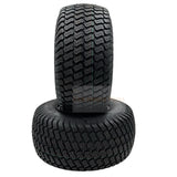 Set of 2 Tire 18x8.50 - 8 Flat Black Grass Master Turf Wheel Assembly - Fab Heavy Parts