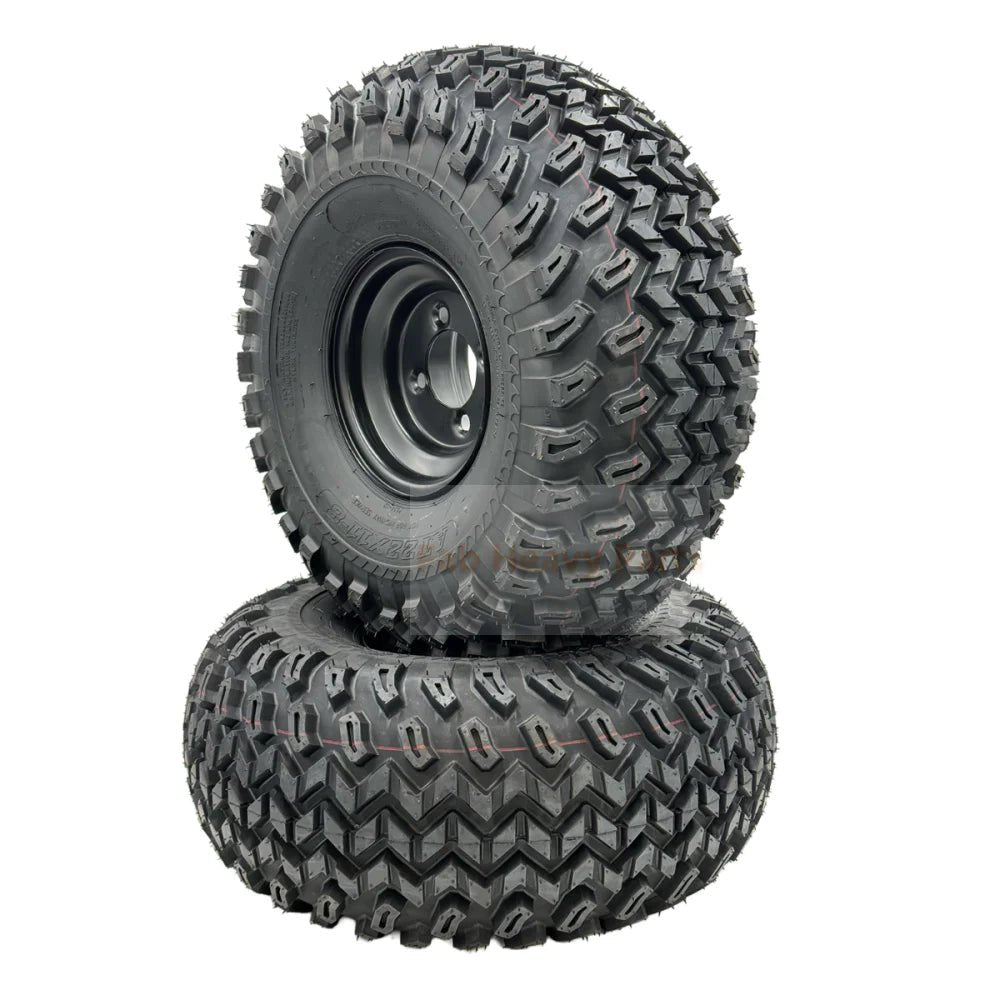 Set of 2 - Tire 22x11.00 - 8 4 Ply Golf Cart Wheel Assembly - Fab Heavy Parts