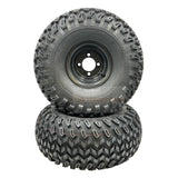 Set of 2 - Tire 22x11.00 - 8 4 Ply Golf Cart Wheel Assembly - Fab Heavy Parts