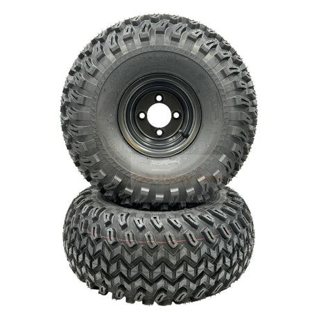 Set of 2 - Tire 22x11.00 - 8 4 Ply Golf Cart Wheel Assembly - Fab Heavy Parts