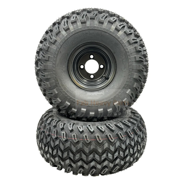Set of 2 - Tire 22x11.00 - 8 4 Ply Golf Cart Wheel Assembly - Fab Heavy Parts