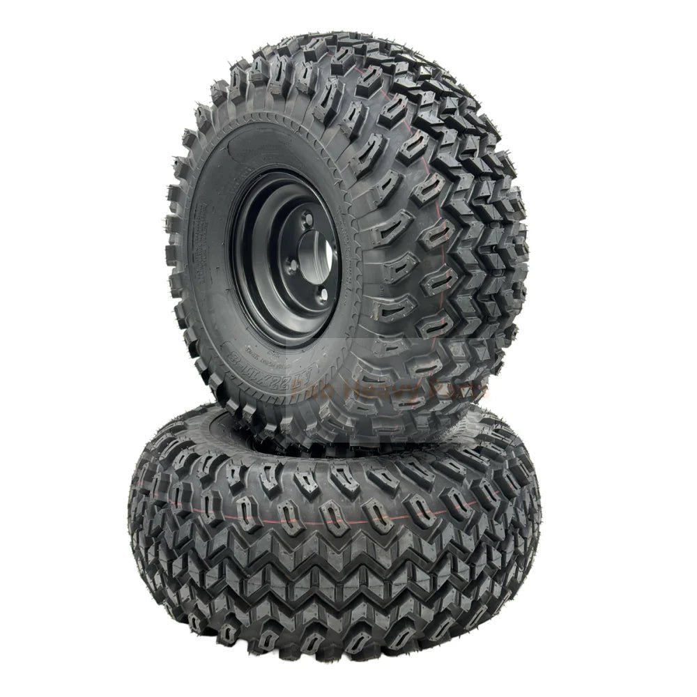 Set of 2 - Tire 22x11.00 - 8 4 Ply Golf Cart Wheel Assembly - Fab Heavy Parts