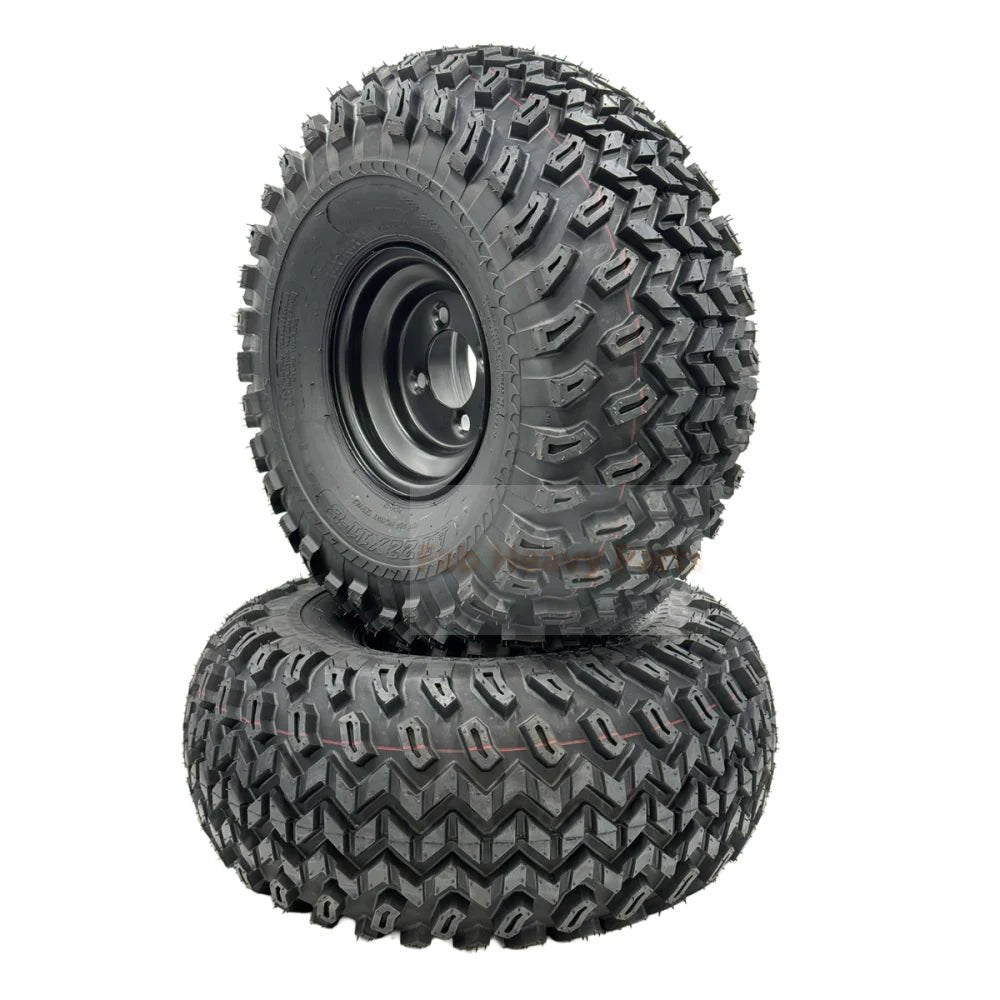 Set of 2 - Tire 22x11.00 - 8 4 Ply Golf Cart Wheel Assembly - Fab Heavy Parts