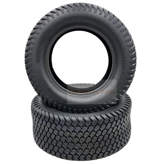 Set of 2 - Tire 22x9.50 - 12 4 Ply Super Turf Tire - Fab Heavy Parts