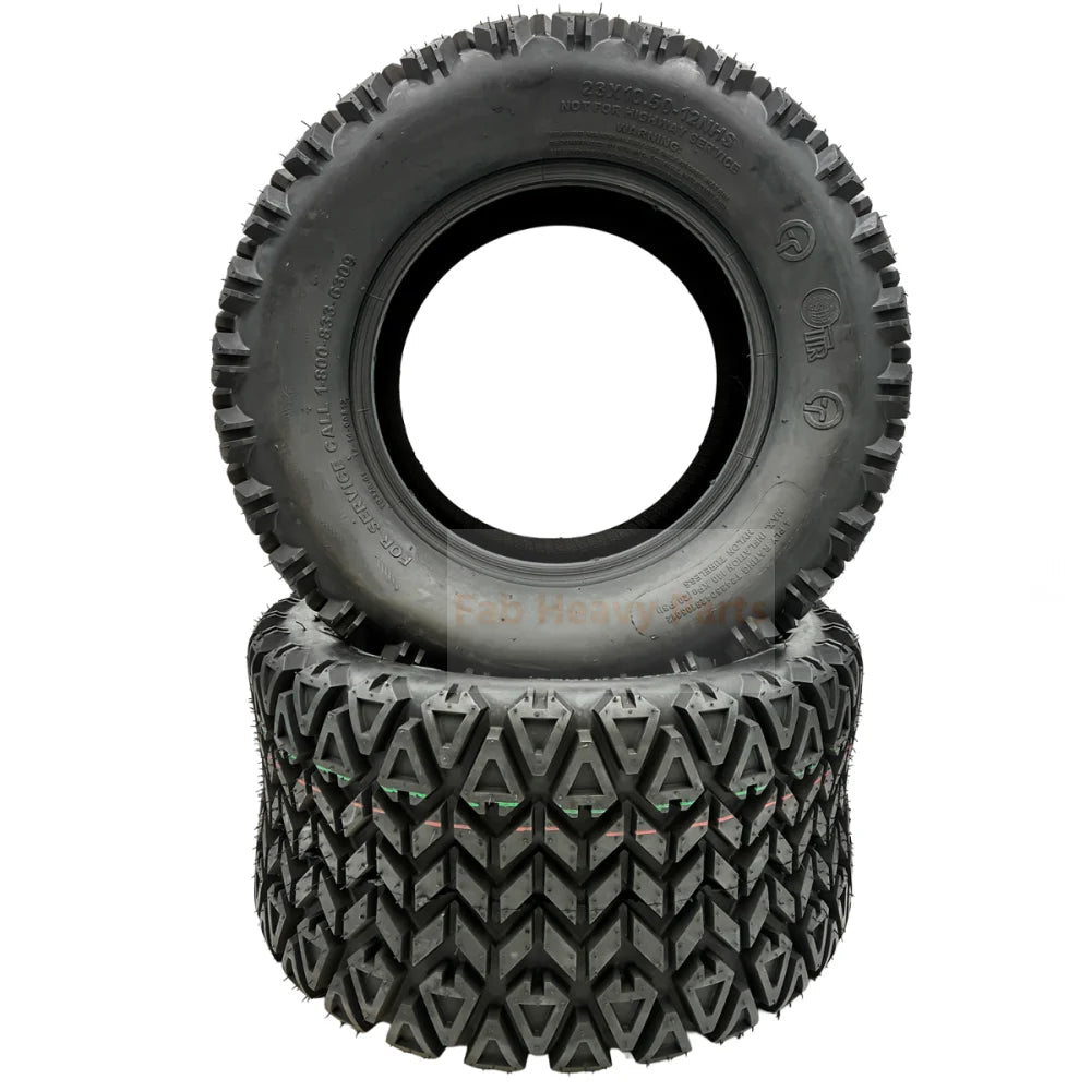 Set of 2 - Tire 23x10.50 - 12 4 Ply 350MAG Tire - Fab Heavy Parts