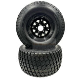 Set of 2 Tire 24x12.00 - 12 4 Ply Turf Tech Tire & Wheel Assembly - Fab Heavy Parts