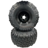 Set of 2 - Tire 26x12.00 - 12 4 Ply Reaper Turf Wheel Assembly - Fab Heavy Parts