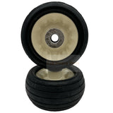 Set of 2 - Tire 6.25x3 Ribbed Flat Free Tire Assembly Fits for Toro 63 - 8400 - Fab Heavy Parts