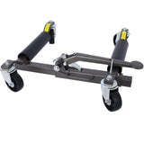 Set of 2 Wheel Dolly Car Skates Positioning Hydraulic Tire Jack Ratcheting Foot Pedal Lift 1,250lbs Capacity - Fab Heavy Parts