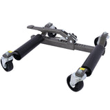 Set of 2 Wheel Dolly Car Skates Positioning Hydraulic Tire Jack Ratcheting Foot Pedal Lift 1,250lbs Capacity - Fab Heavy Parts