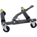 Set of 2 Wheel Dolly Car Skates Positioning Hydraulic Tire Jack Ratcheting Foot Pedal Lift 1,250lbs Capacity - Fab Heavy Parts