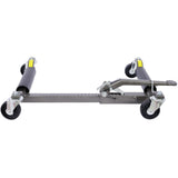 Set of 2 Wheel Dolly Car Skates Positioning Hydraulic Tire Jack Ratcheting Foot Pedal Lift 1,250lbs Capacity - Fab Heavy Parts