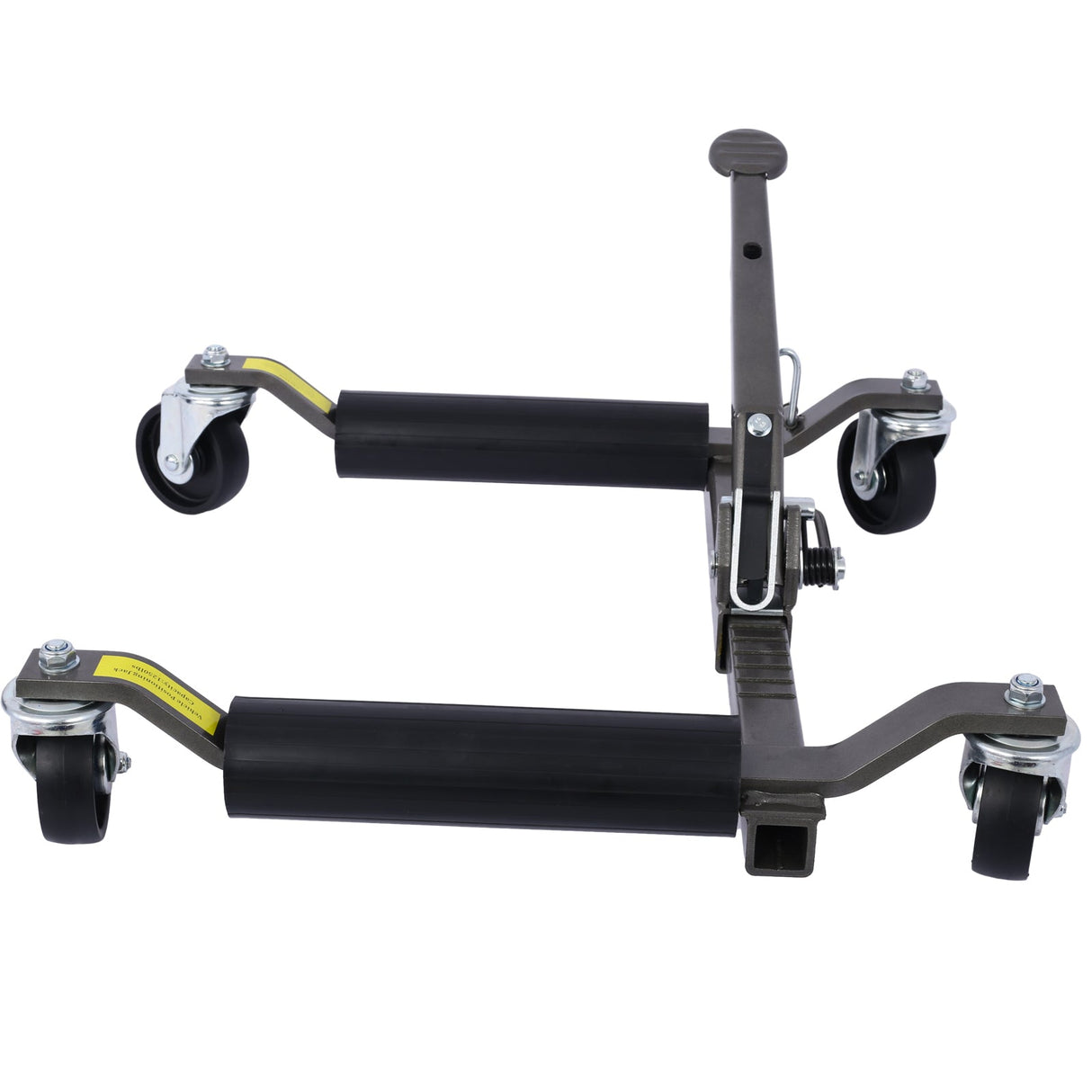 Set of 2 Wheel Dolly Car Skates Positioning Hydraulic Tire Jack Ratcheting Foot Pedal Lift 1,250lbs Capacity - Fab Heavy Parts