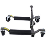 Set of 2 Wheel Dolly Car Skates Positioning Hydraulic Tire Jack Ratcheting Foot Pedal Lift 1,250lbs Capacity - Fab Heavy Parts