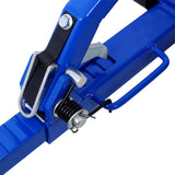 Set of 2 Wheel Dolly Car Skates Vehicle Positioning Hydraulic Tire Jack Ratcheting Foot Pedal Lift 1,250lbs - Blue - Fab Heavy Parts