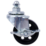 Set of 4 Heavy Duty 4 Tire Wheel Dolly Car Stakes 6000lbs Capacity - Gray Steel - Fab Heavy Parts