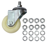 Set of 4 Heavy Duty 4 Tire Wheel Dolly Car Stakes 6000lbs Capacity - Gray - Fab Heavy Parts