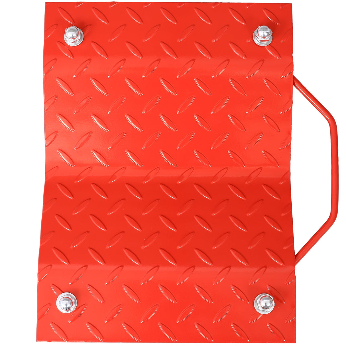 Set of 4 Heavy Duty 4 Tire Wheel Dolly Car Stakes 6000lbs Capacity - Red - Fab Heavy Parts